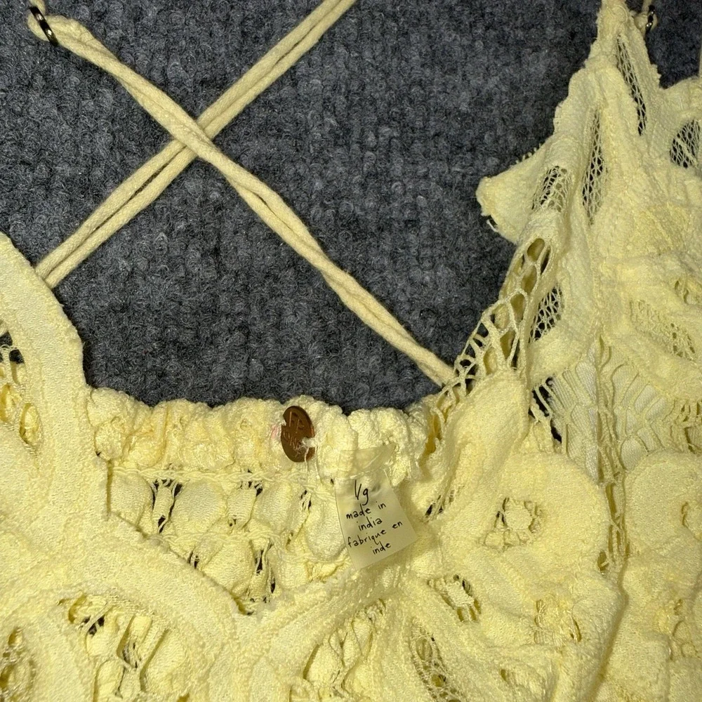 Free People FP One Adella Slip Mini Dress Daffodil Color Size VG(xs)